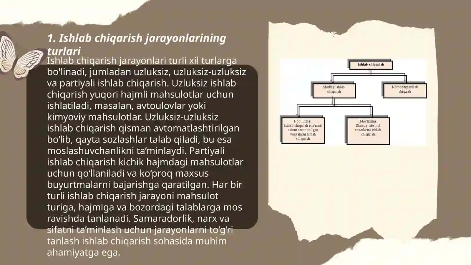 Ishlab chiqarish jarayoni, uning natijalari va samaradorligi 3