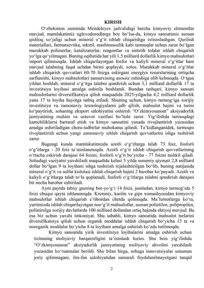 Fenolni suvdan benzol yordamida ajratish uchun sochib beruvchi kolonnali ekstraktorni hisoblang va loyihalang 3