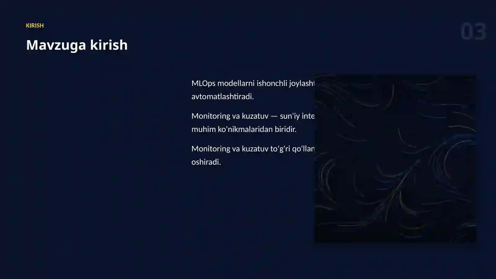 MLOPS VA JOYLASHTIRISH 3