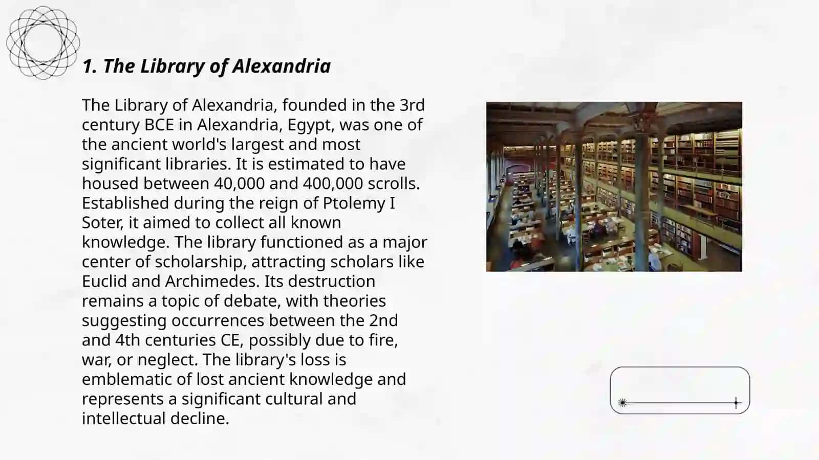 The Library of Alexandria 3