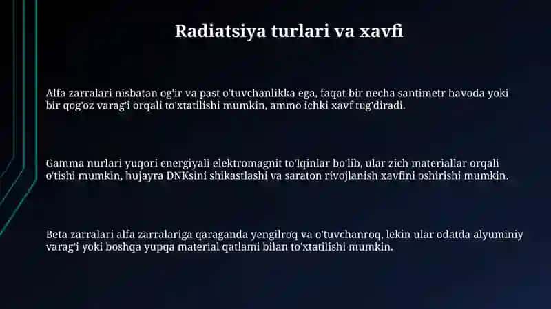 Radiatsion xavflardan himoya vositalari 3