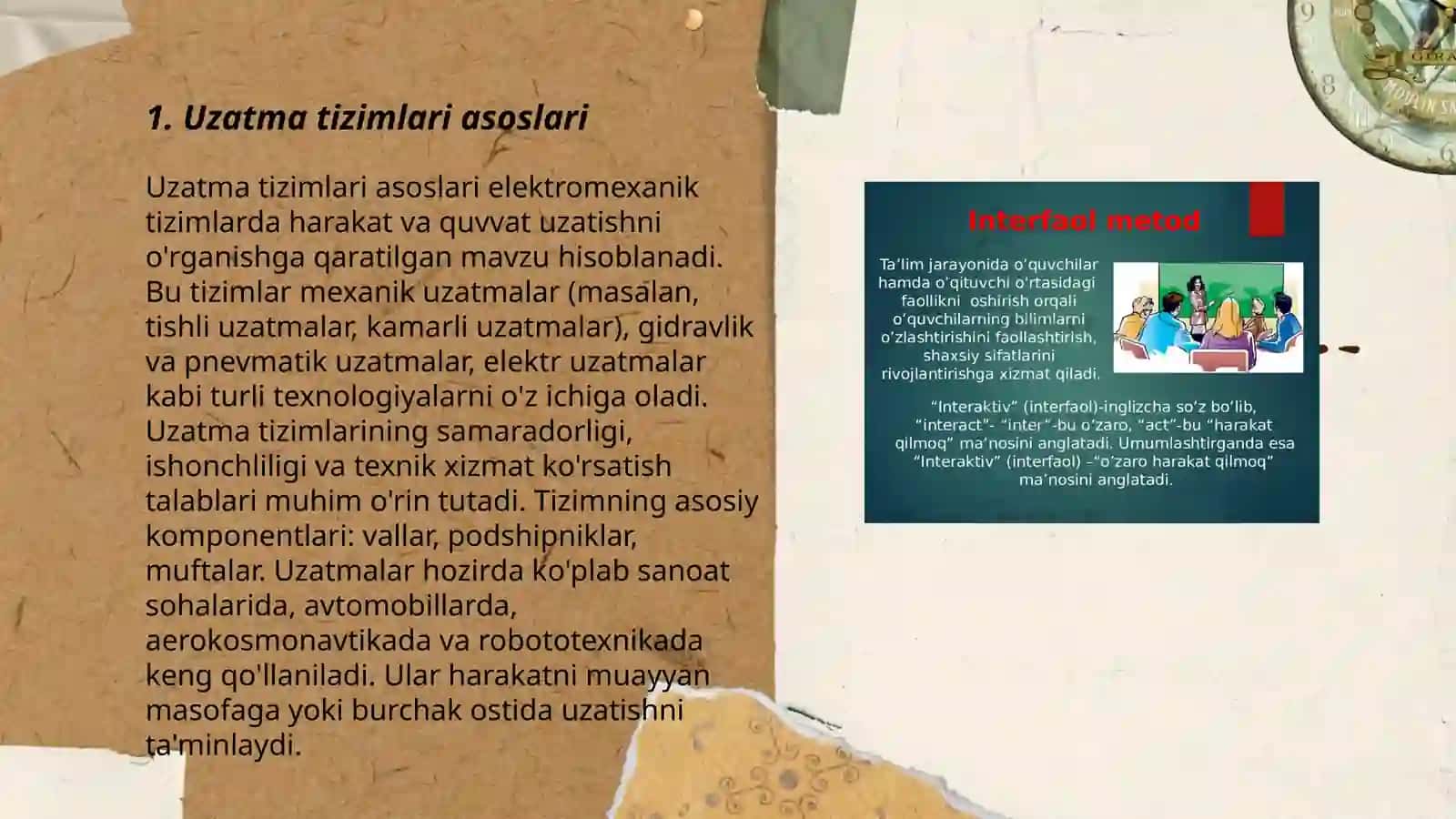 Uzatma tizimlari asoslari 3