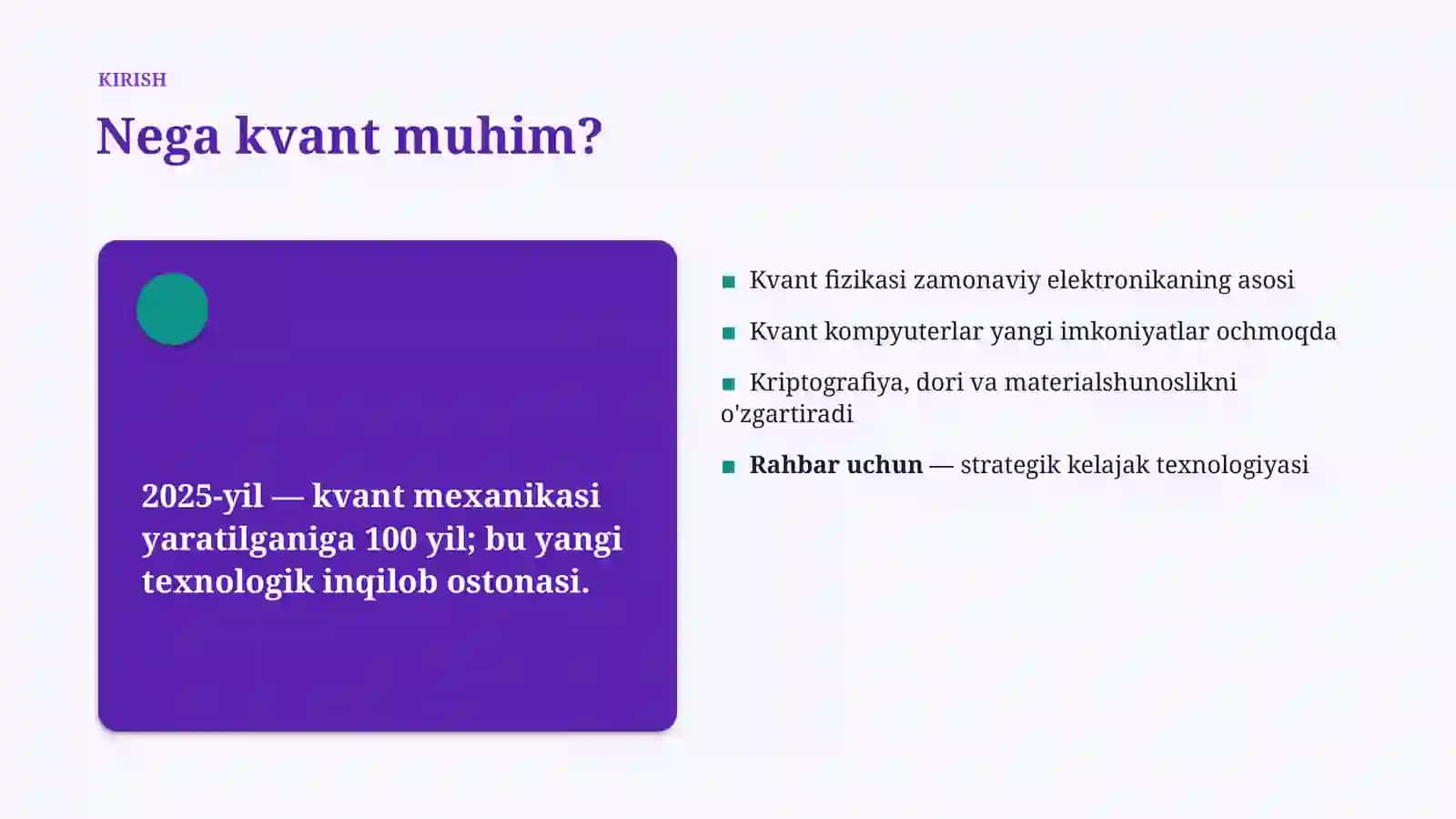 Kvant fizikasi 3