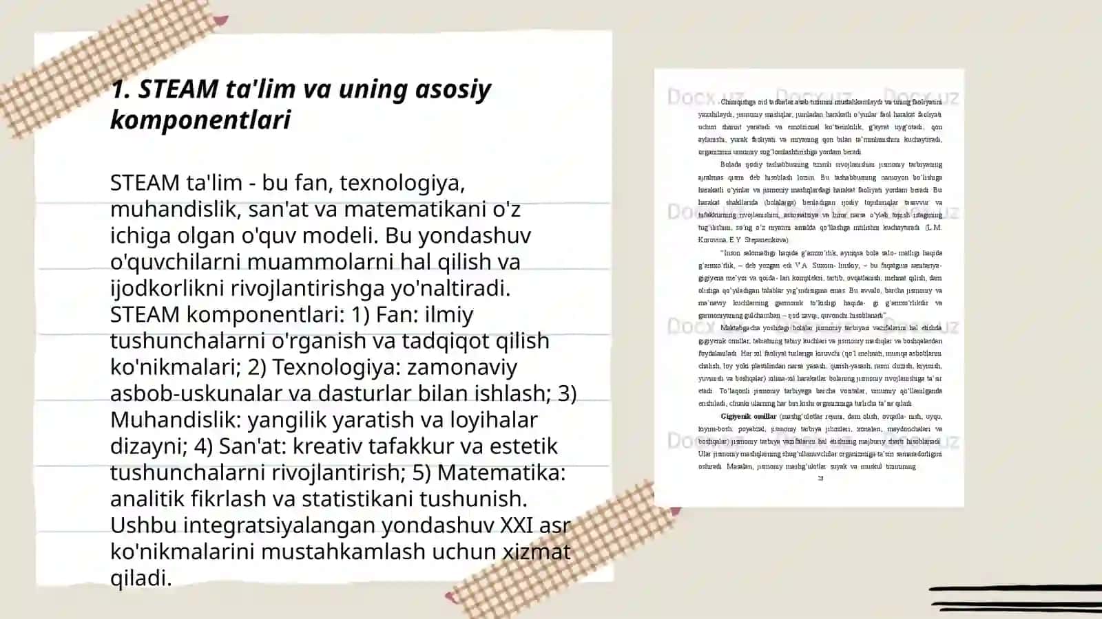 STEAM ta'lim texnologiyasining mazmuni va mohiyati 3