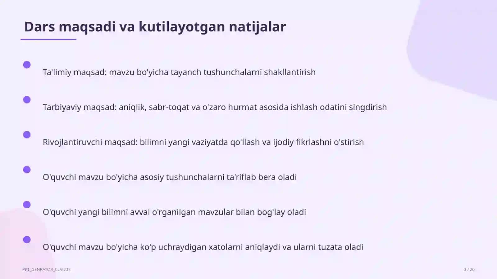 Lermontov she'riyati (9-sinf) 3