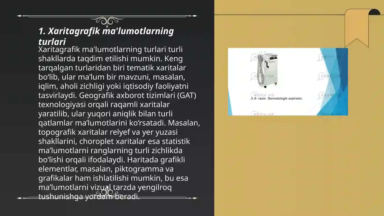 Xaritagrafik ma'lumotlarning turlari 3