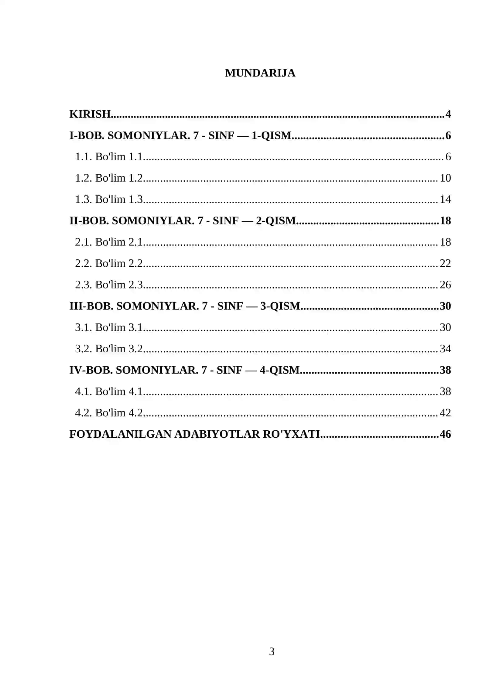 SOMONIYLAR. 7 - SINF 3
