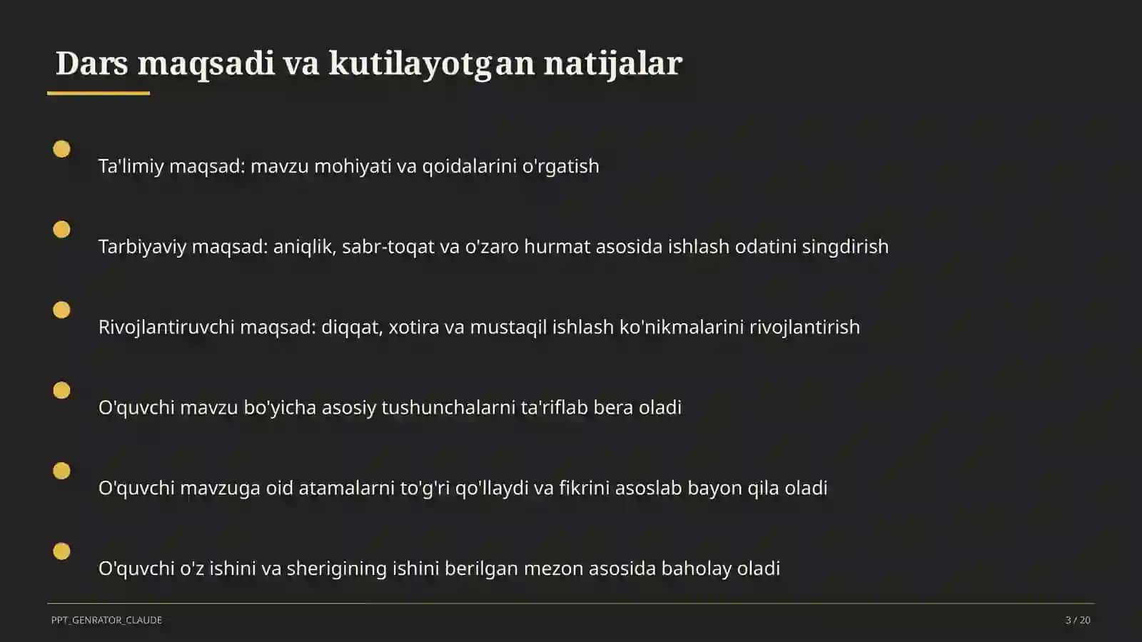 SMART maqsadlar asosida dars maqsadini belgilash 3