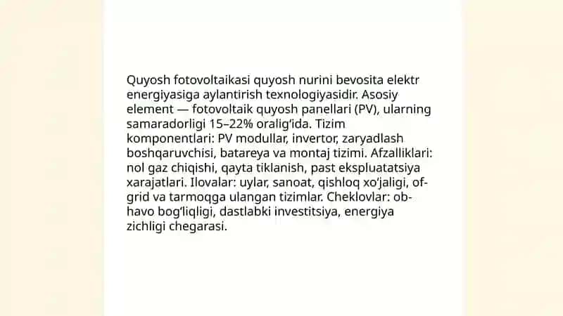 Qayta tiklanuvchi energiya manbalari 3
