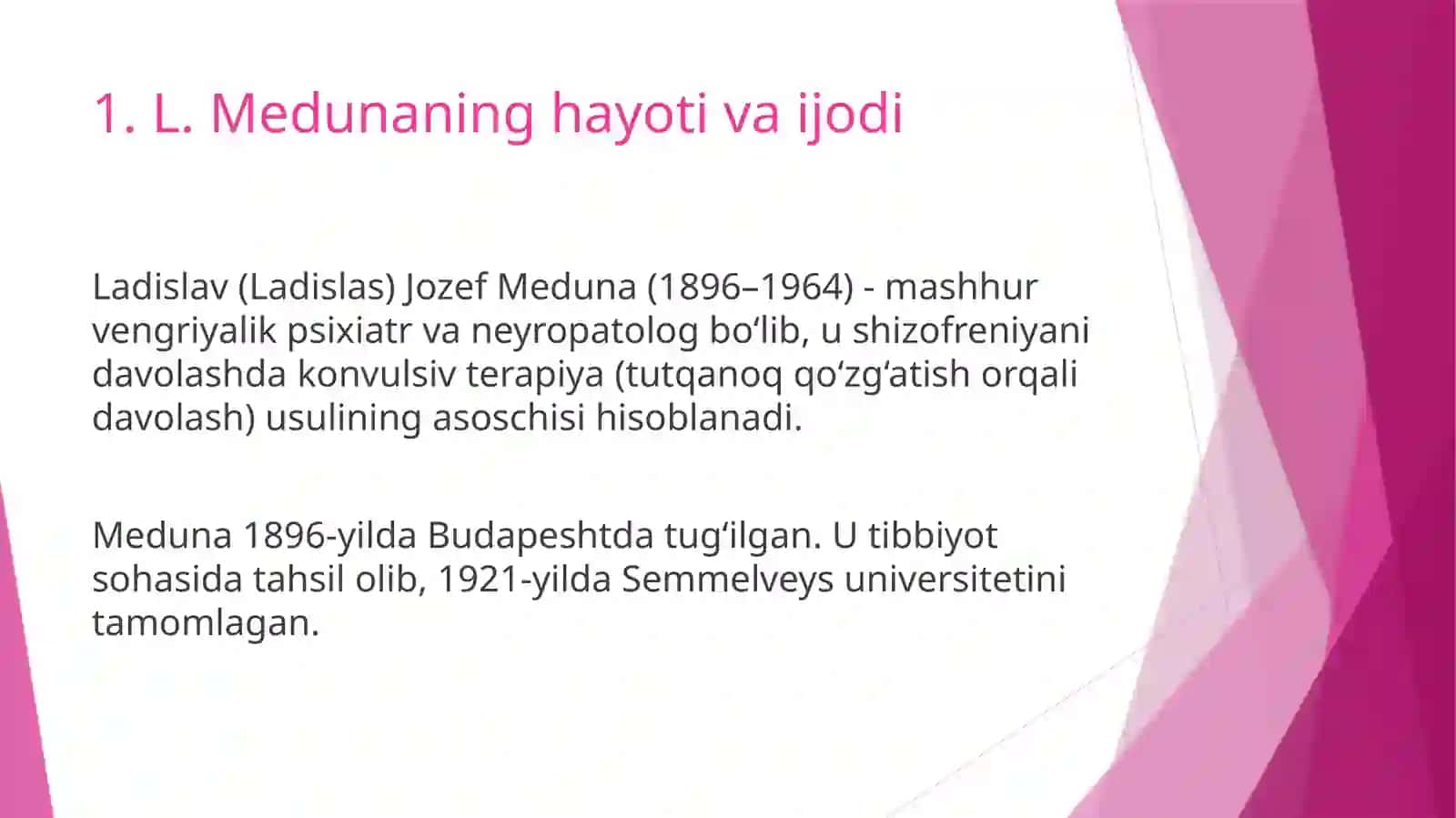L.Meduna. Smirnov Anatoliy Aleksandrovich. N.Ismailova 3