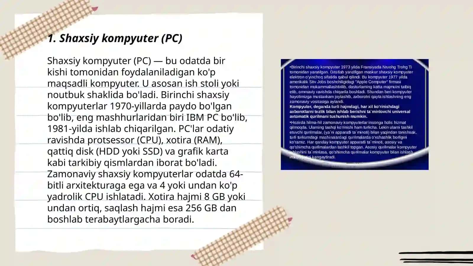 Shaxsiy kompyuter (PC) 3