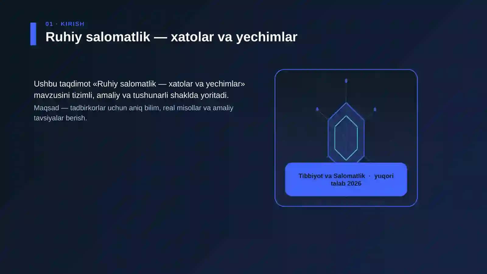 Ruhiy salomatlik — xatolar va yechimlar 3