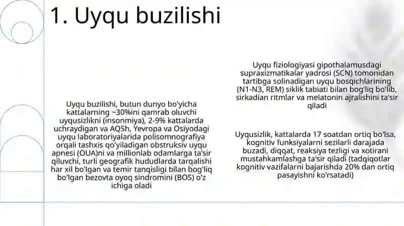 Uyqu fiziologiyasi 3