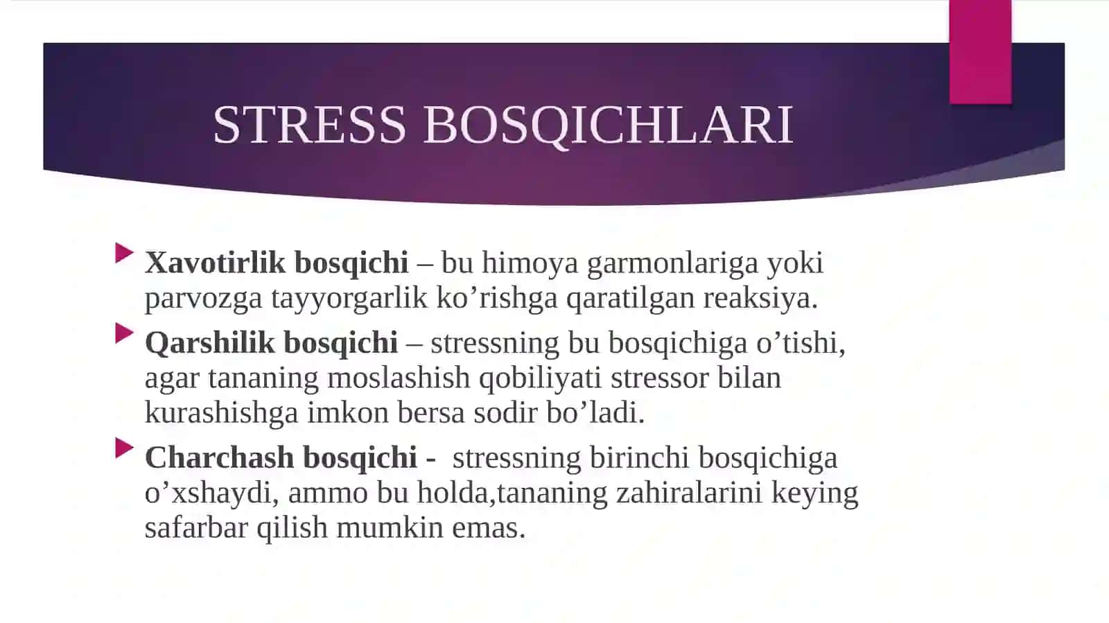 STRESS 3
