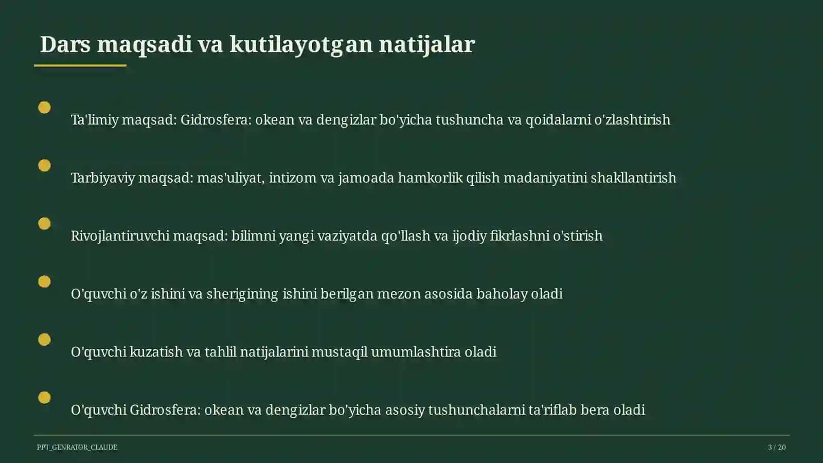 Gidrosfera: okean va dengizlar (6-sinf) 3