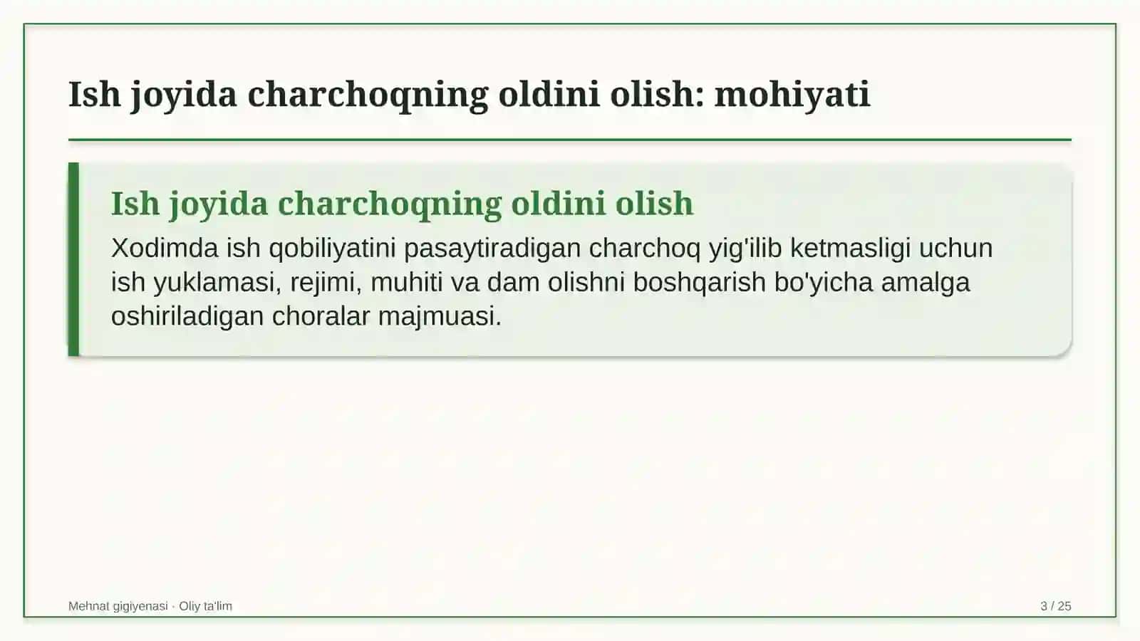 uzumchilikda ish joyida charchoqning oldini olish 7299 3