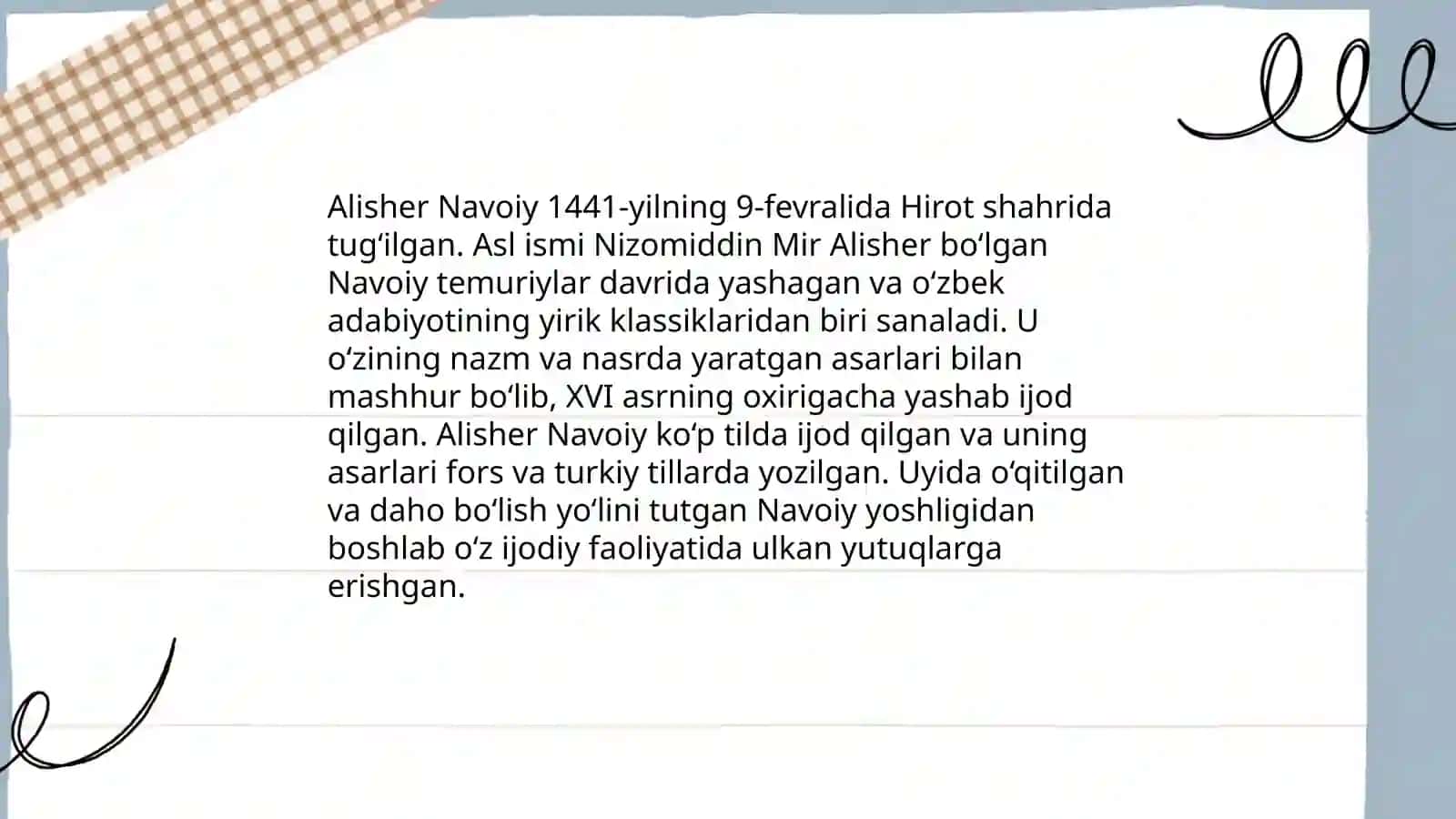 Alisher Navoiyning hayoti va ijodi 3