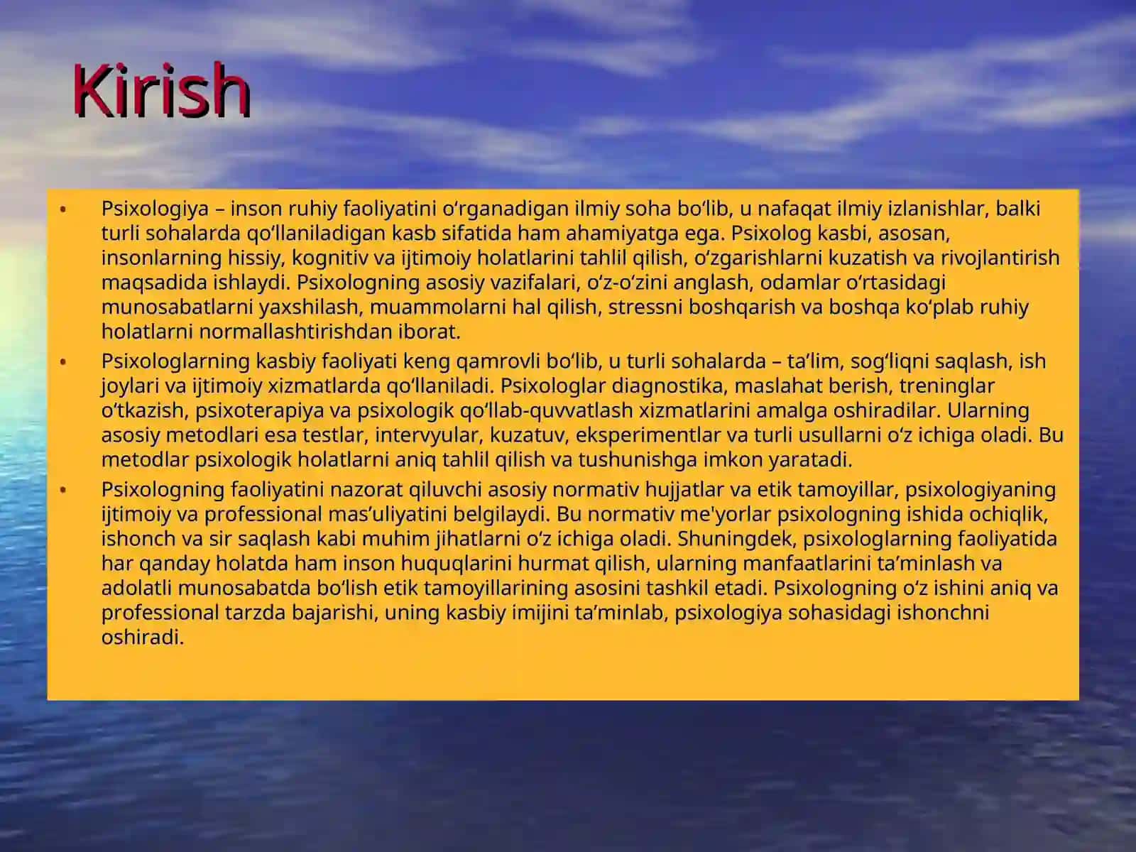 Psixologiya kasb sifatida 3