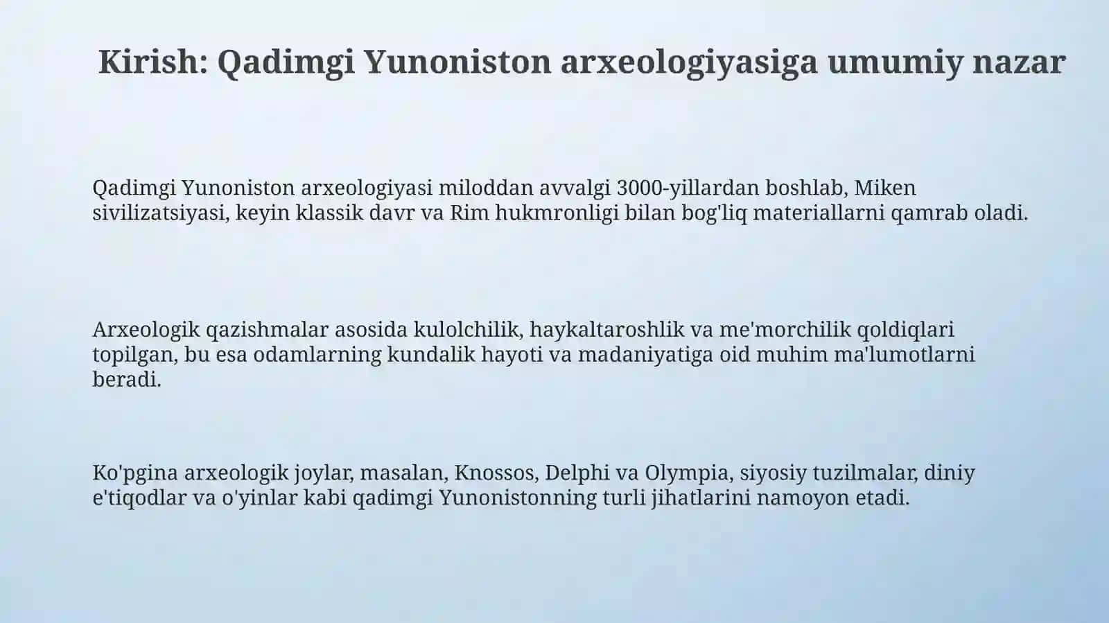 Qadimgi Yunonistonning arxeologik oʻrganilishi 3