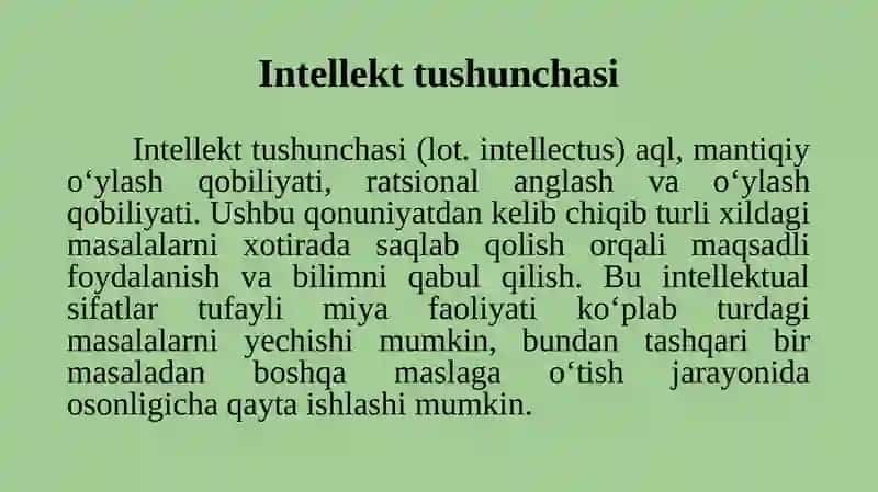 INTELEKTUAL BOSHQARUV TIZIMILARI. 3