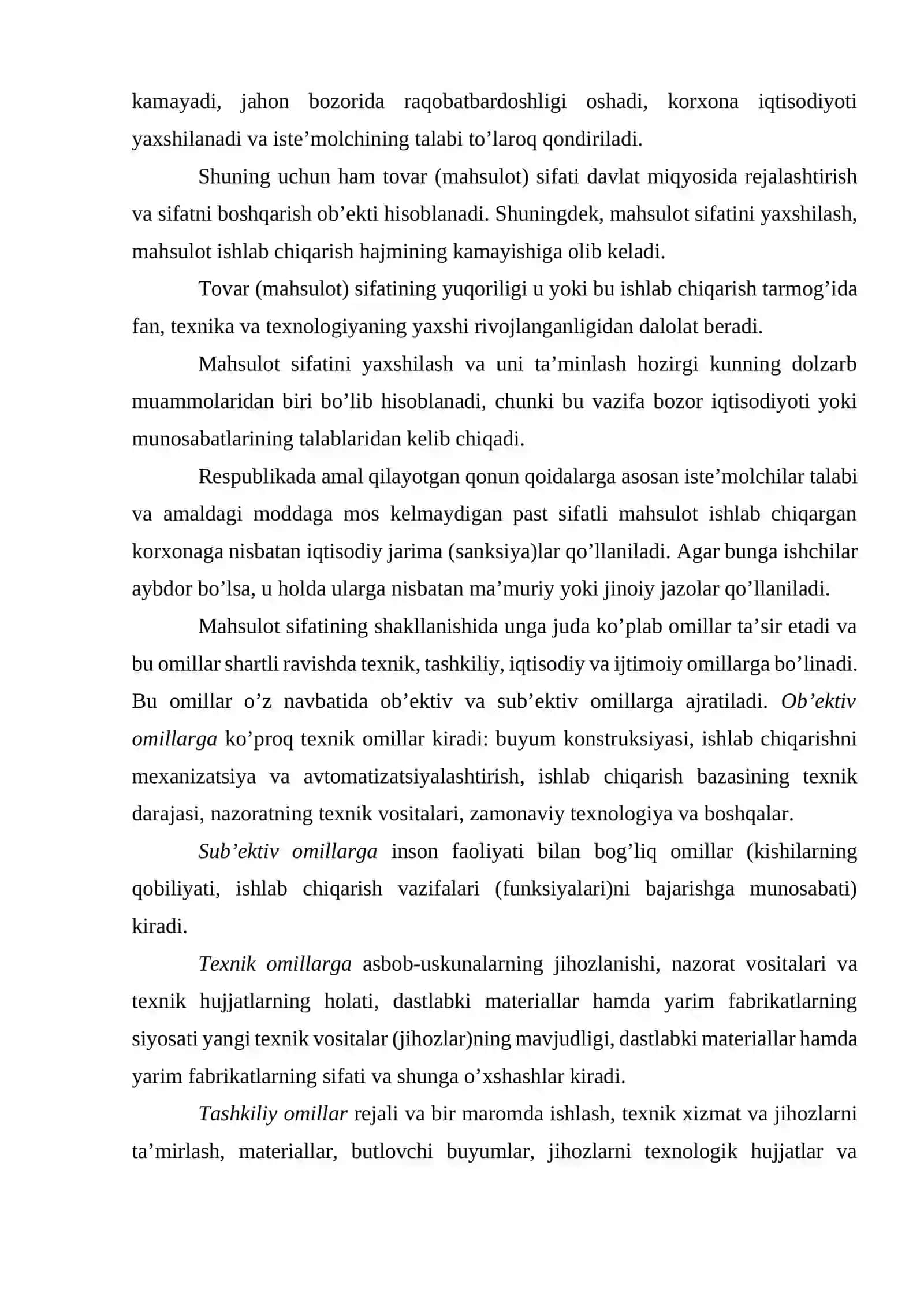 Sertifikatlangan mahsulotlar sifatini ta’minlash va boshqarish 3