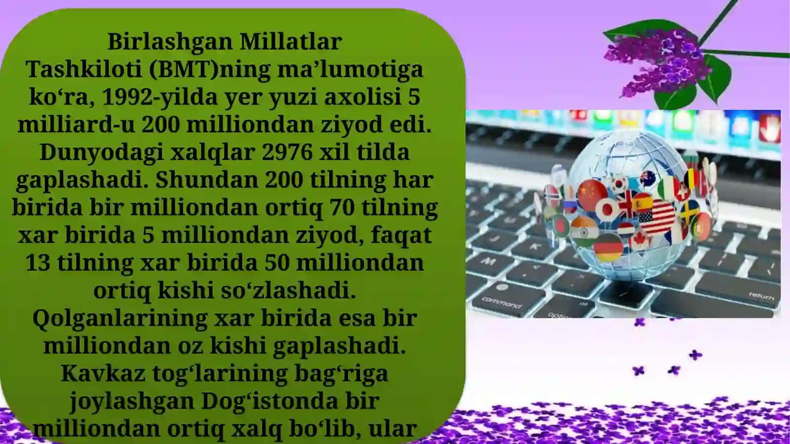 Dunyo tillari tasnifi 3