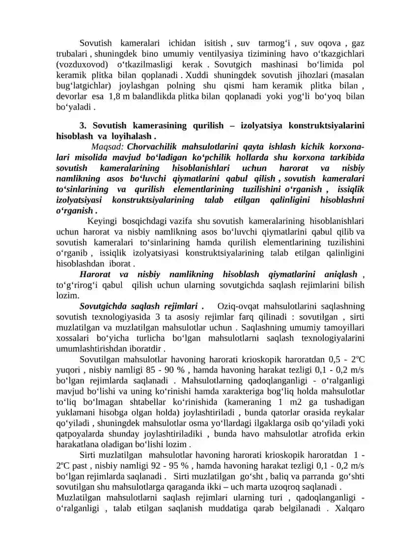 Chorvachilik mahsulotlarini qayta ishlash sovutish kamerasi 3