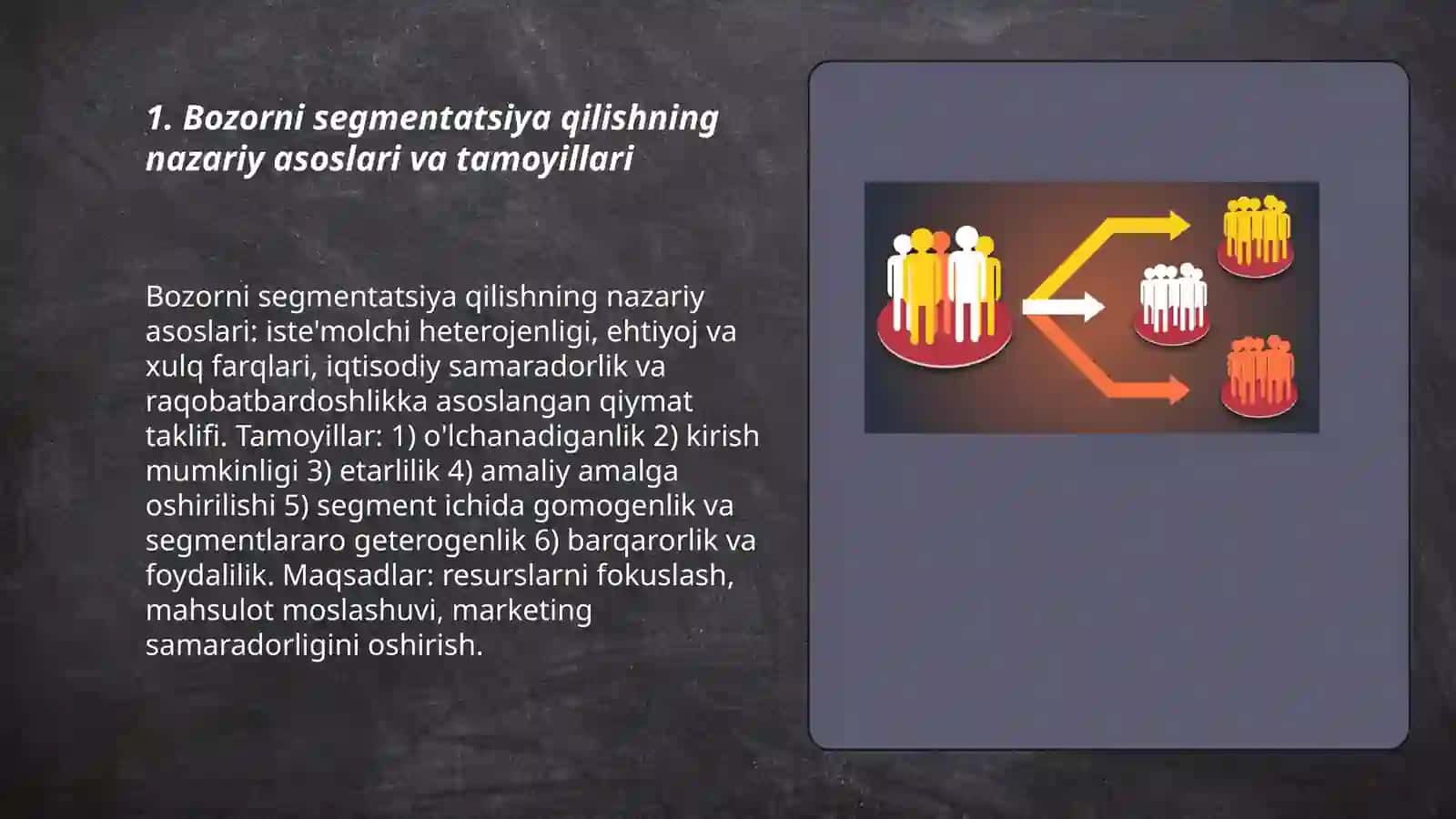 Bozorni segmentatsiya qilishning nazariy asoslari va tamoyillari 3