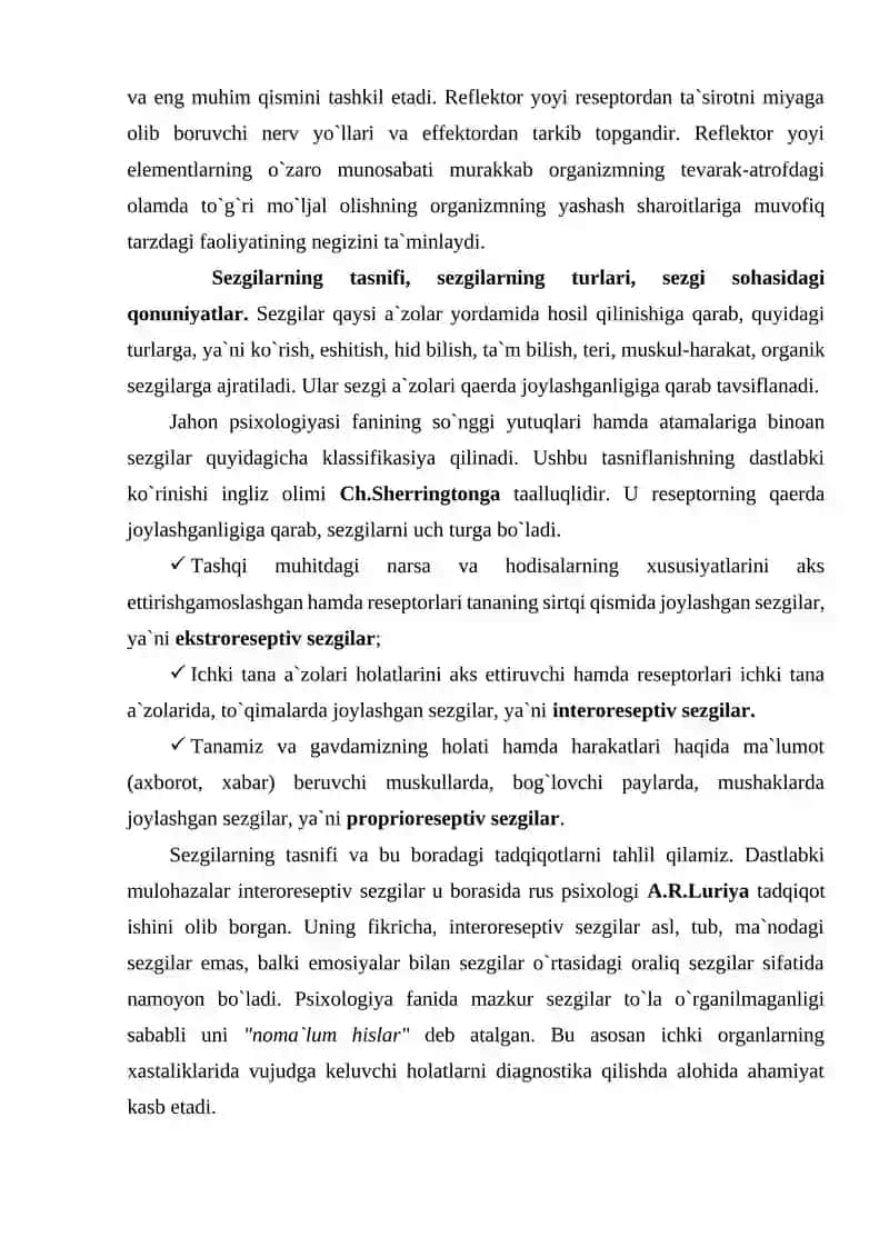 SEZGI, IDROK VA DIQQAT. 3