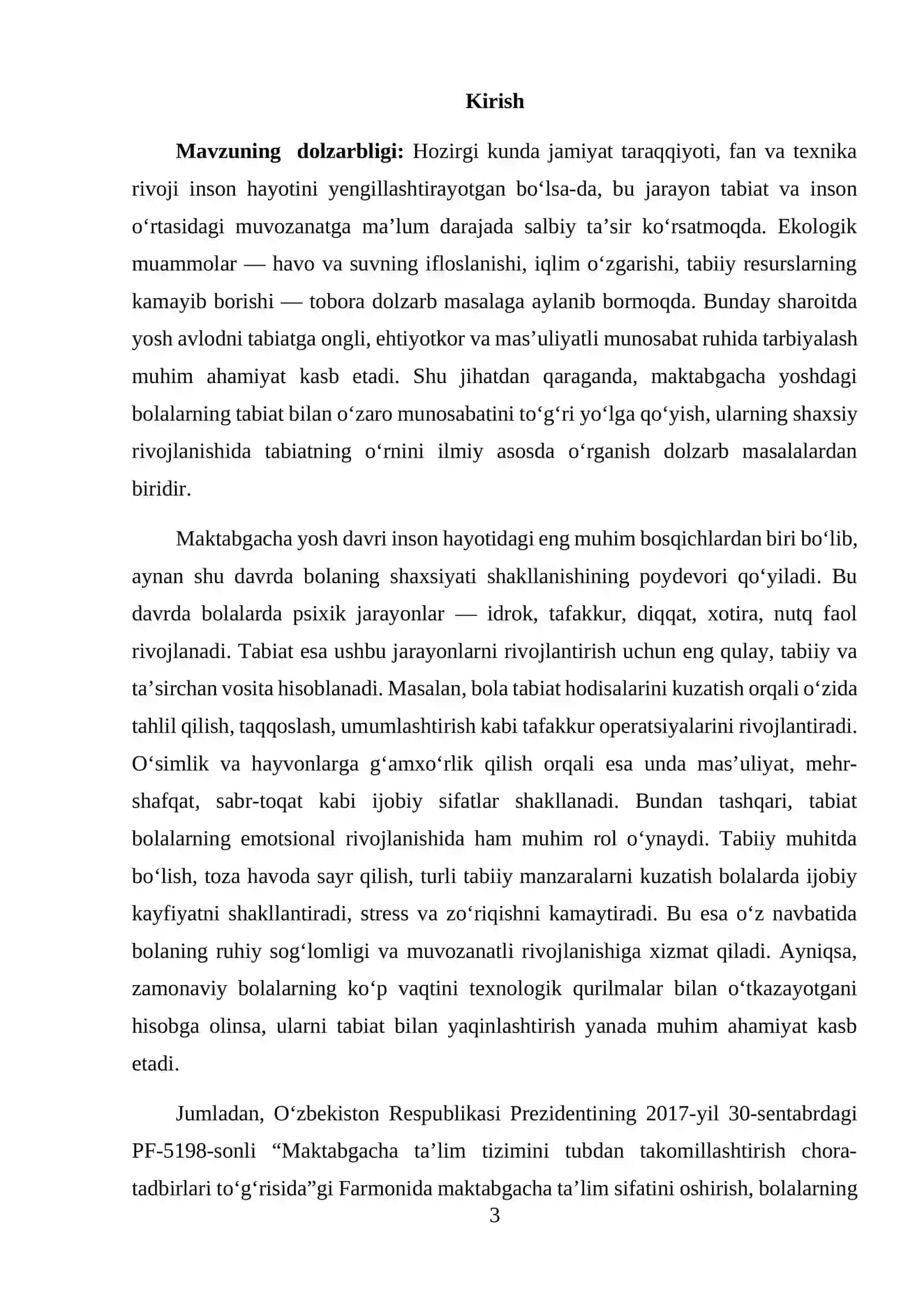 Tabiatning maktabgacha yoshidagi bolalar shaxsiy rivojlanishiga psixologik va pedagogik ta’siri 3