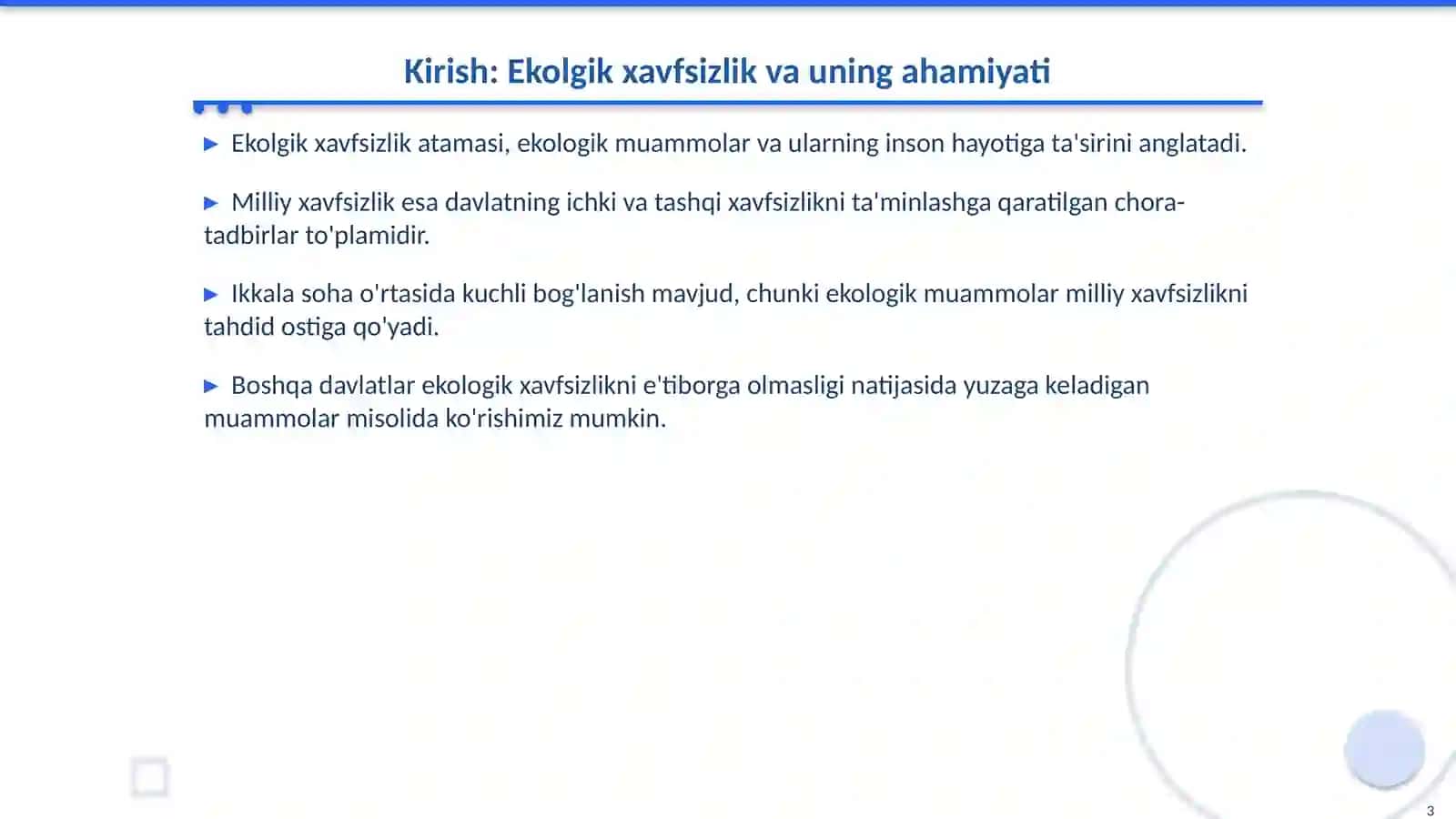 Ekolgik xavfsizlik va milliy xavfsizlik 3