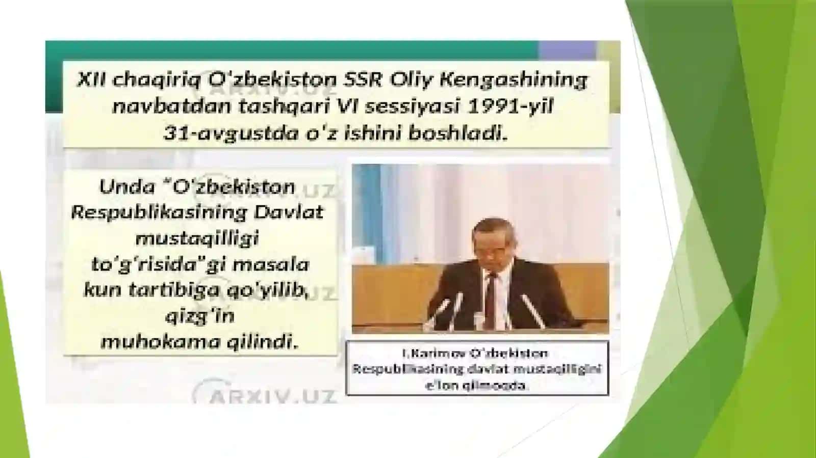 O’zbekiston Respublikasidagiijtimoiy-iqtisodiyo’zgarishlar 3