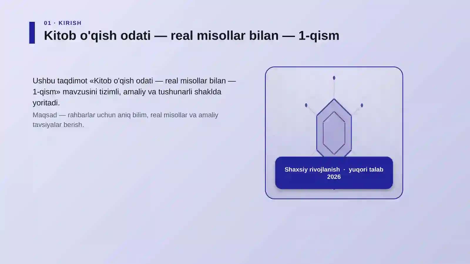 Kitob o'qish odati — real misollar bilan — 1-qism 3