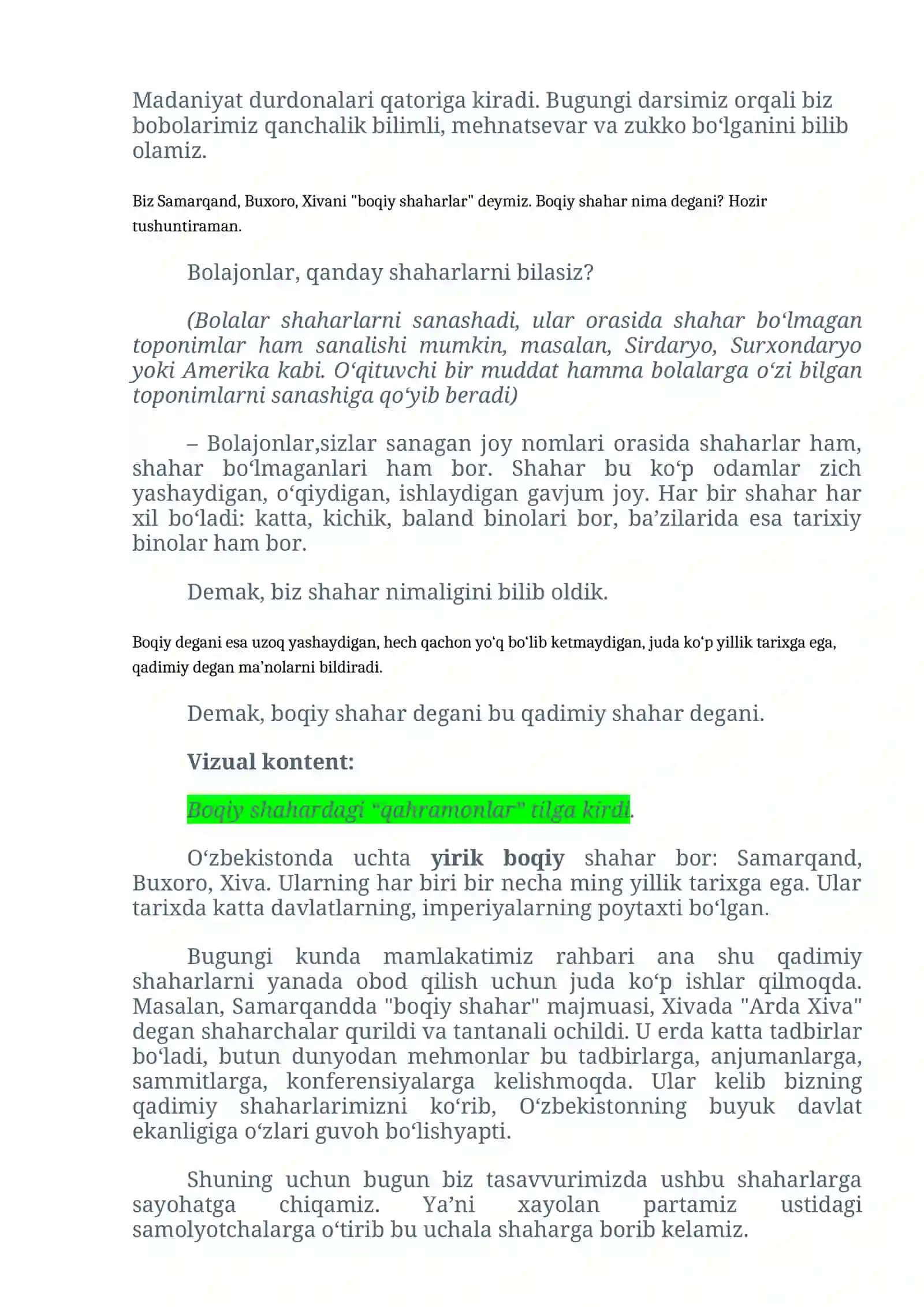 BOQIY SHAHARLARIMIZ 3