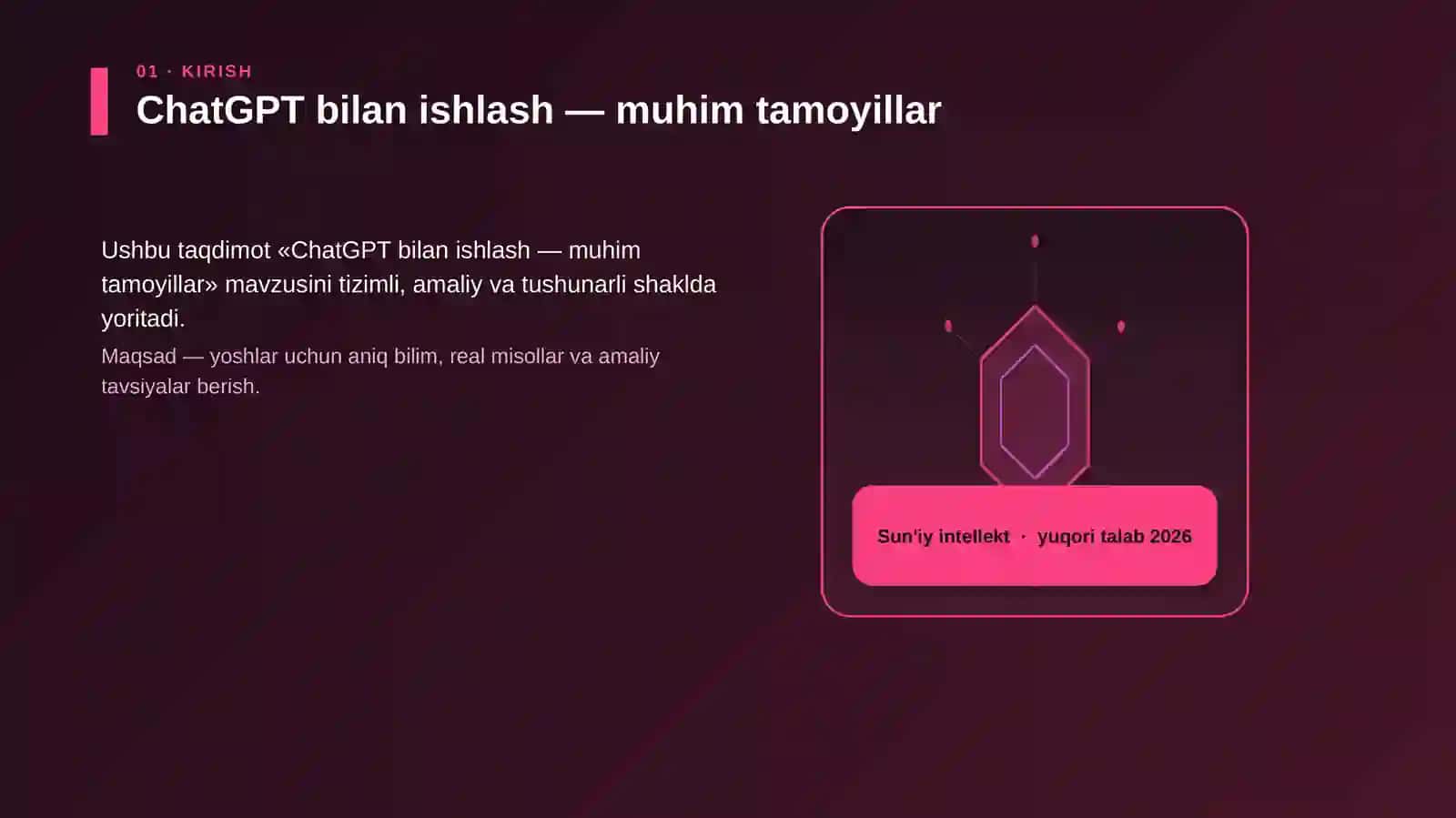 ChatGPT bilan ishlash — muhim tamoyillar 3