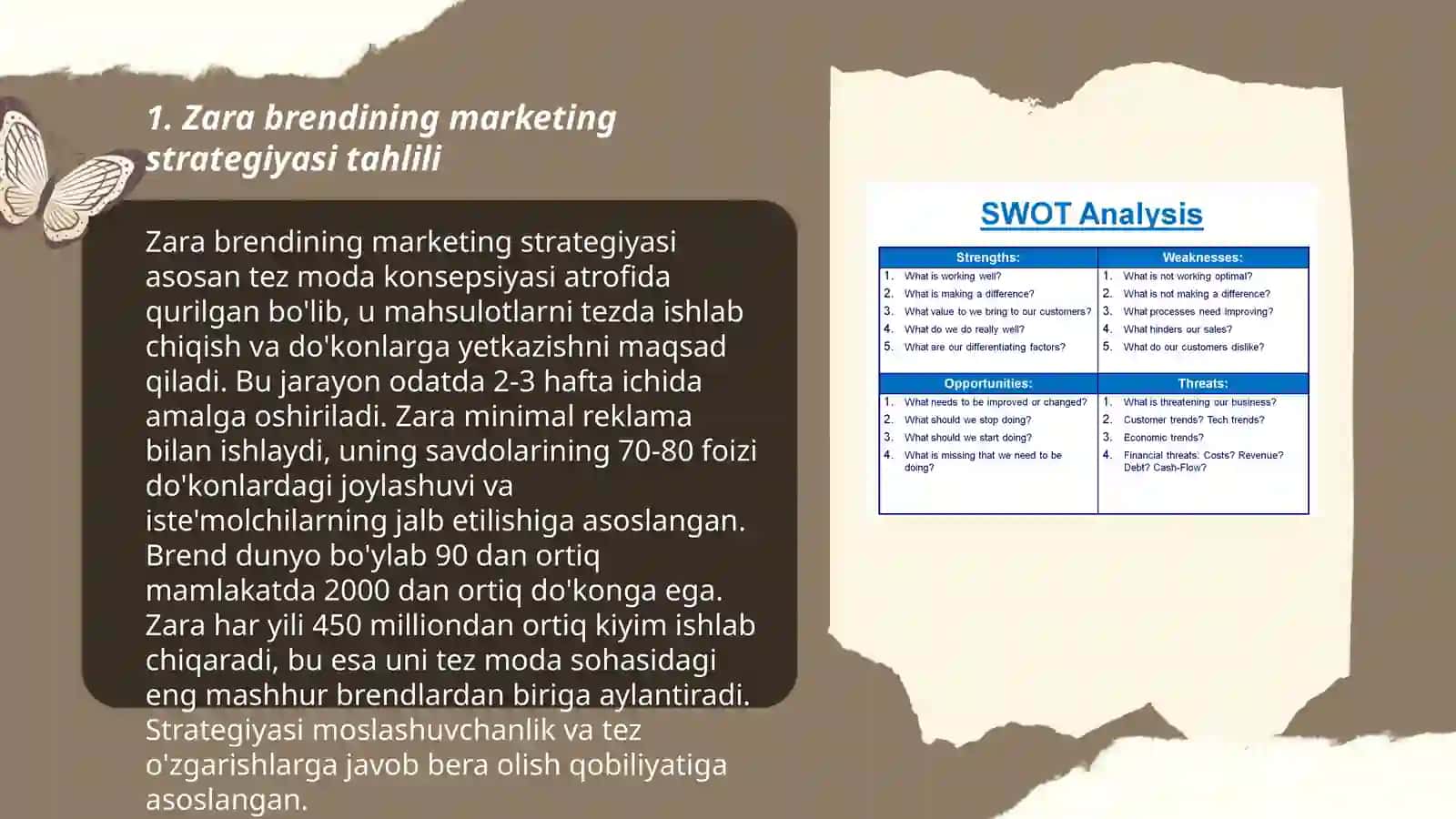 Zara brendini media strategiyasining tahlili va swot tahlili 3