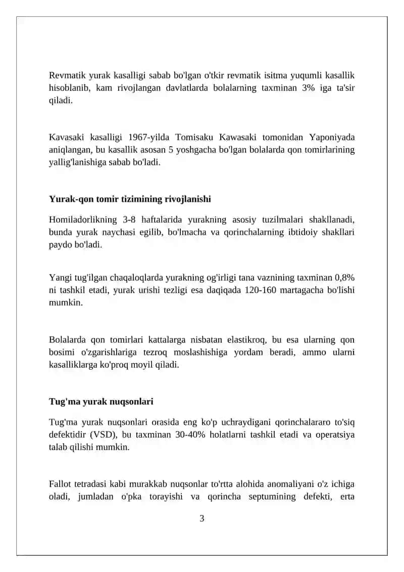 Bolalarda yurak-qon tomir kasalliklari 3