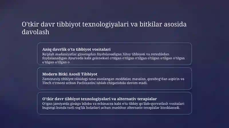 Qadimiy davr tibbiyot texnologiyalari haqida kirish 3