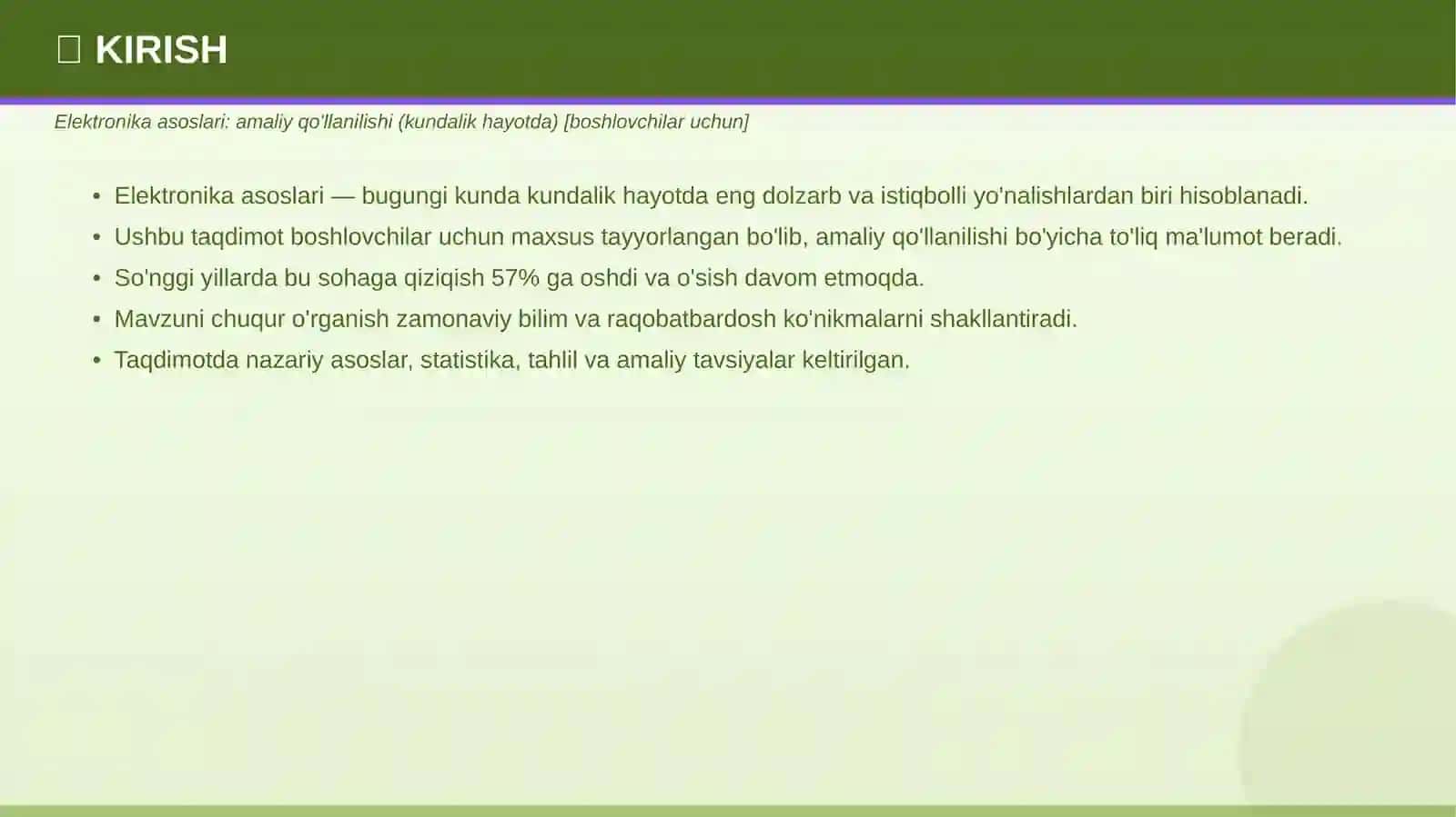 ELEKTRONIKA ASOSLARI 3
