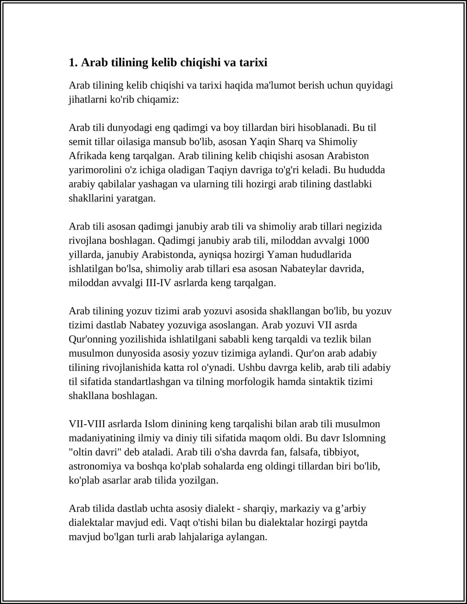 ARAB TILINING LAHJALARI HAQIDA 3