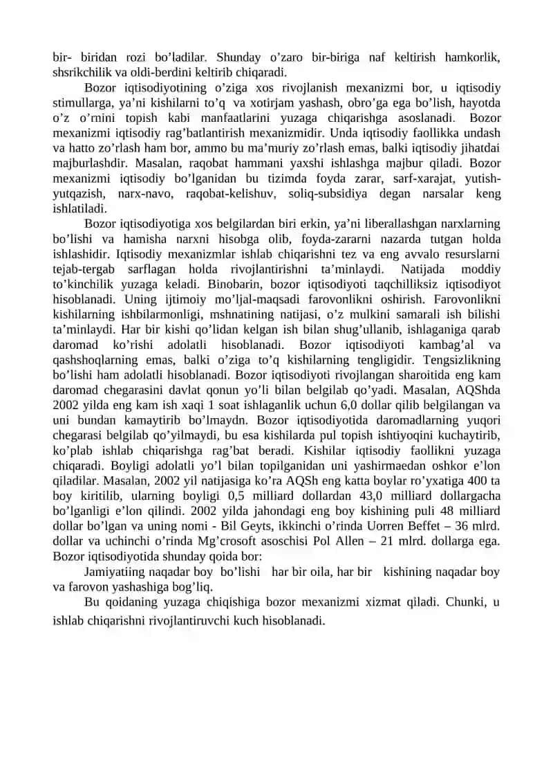 Bozor iqtisodiyoti 3