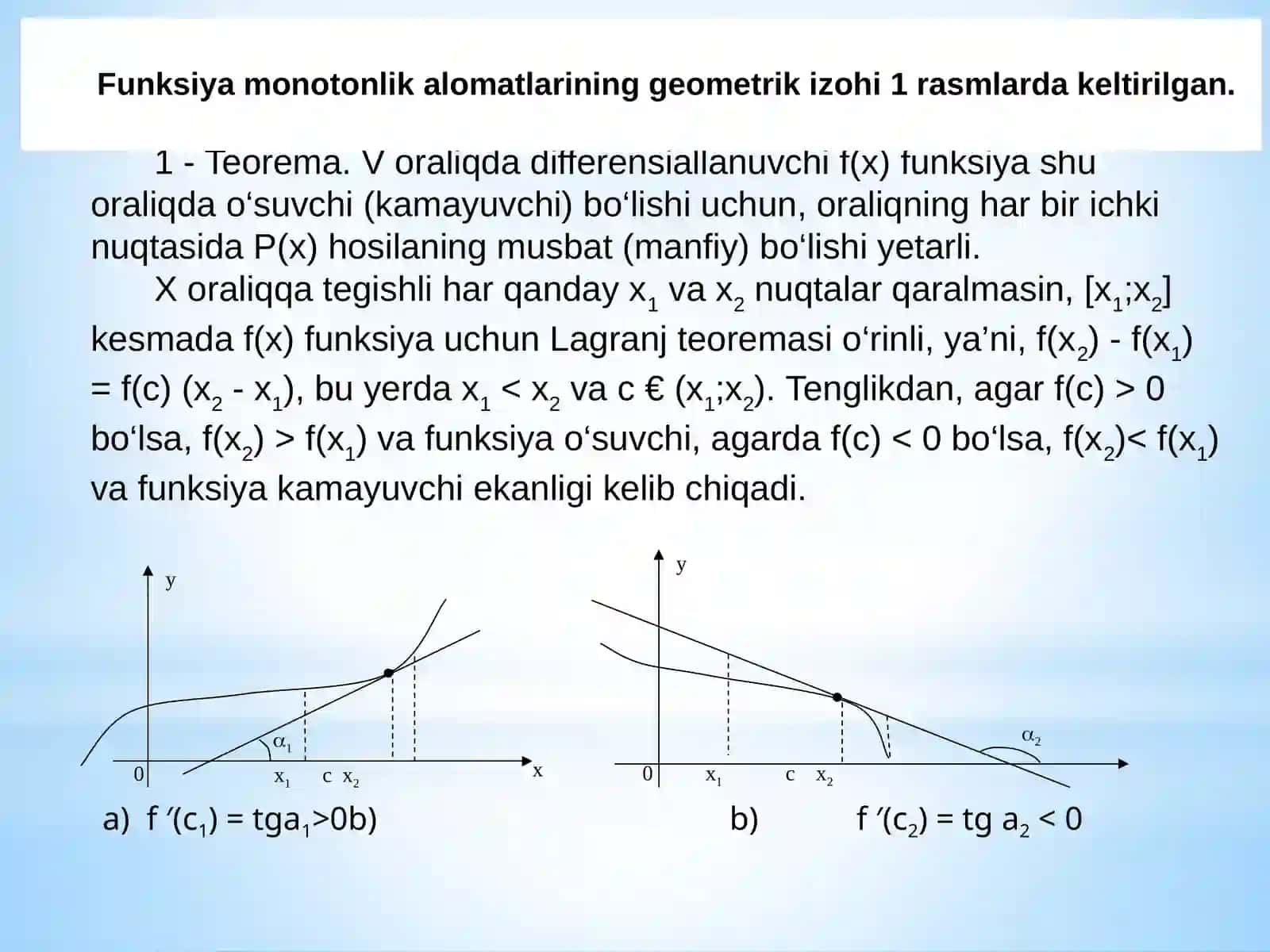 Funksiyani hodisalayotgan va uning grafikini chizish 3