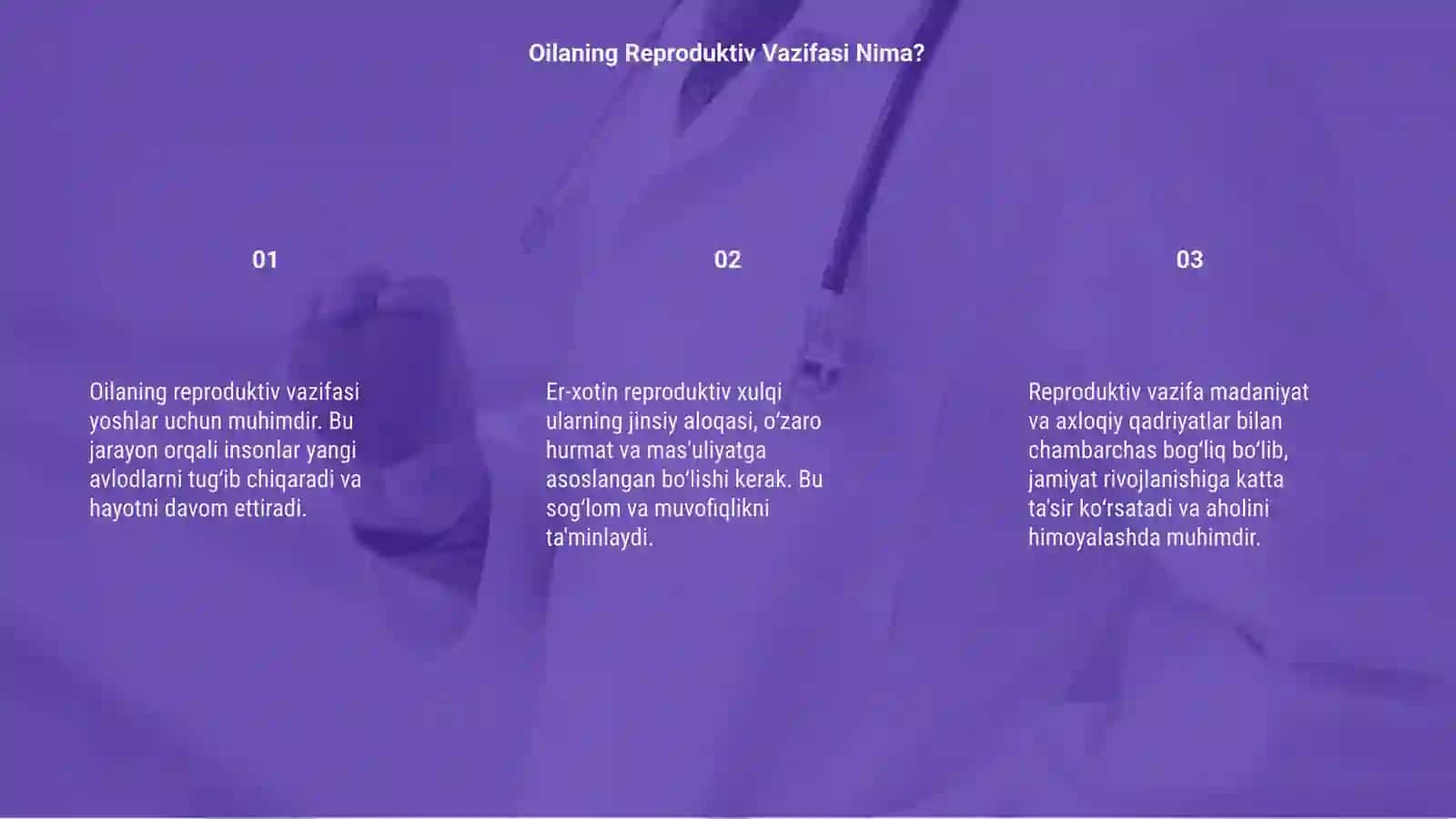 Oilaning reproduktiv vazifasi va er-xotin reproduktiv xulqi 3