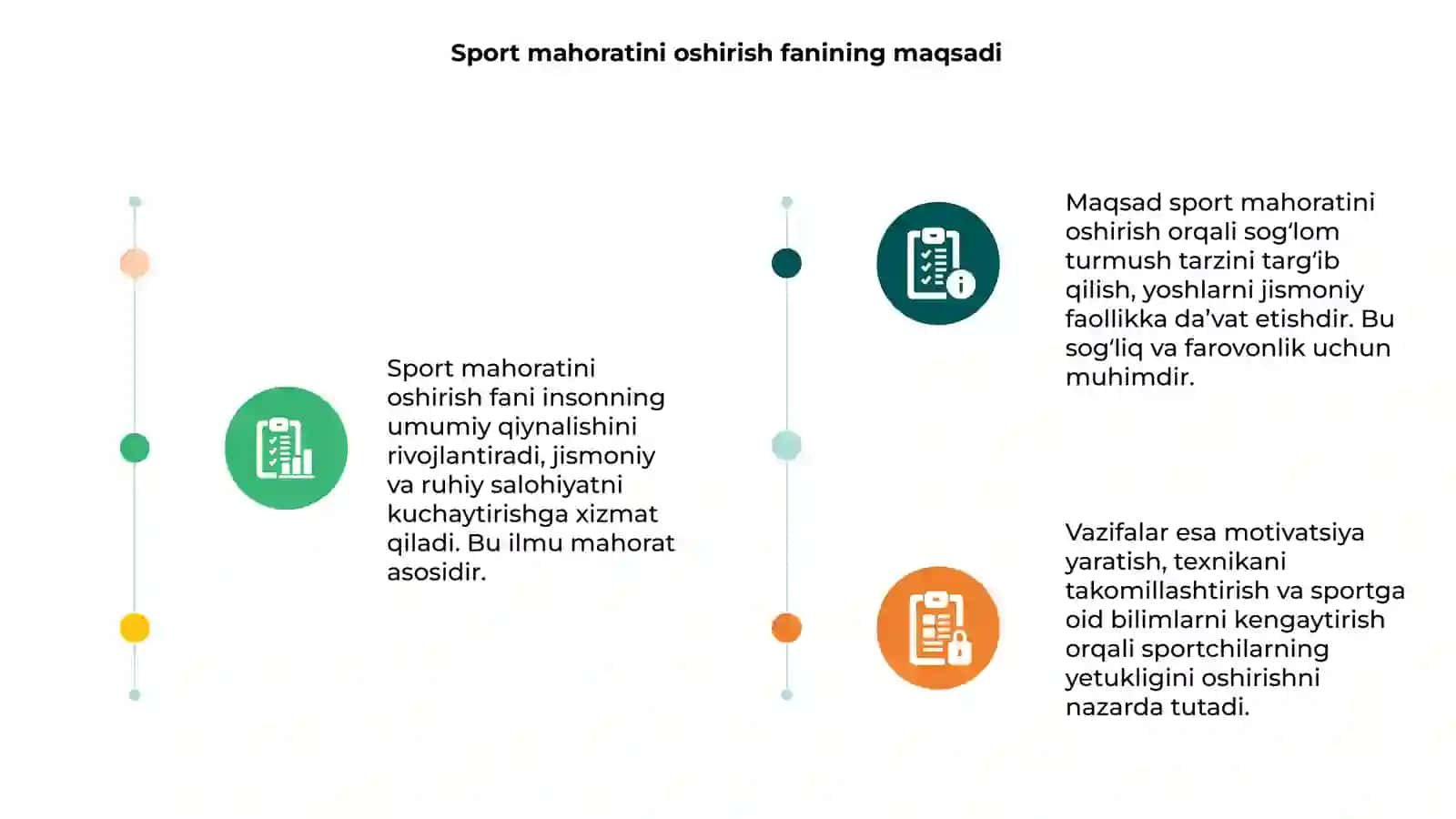 Sport mahoratini oshirish fanining maqsadi hamda vazifalari 3