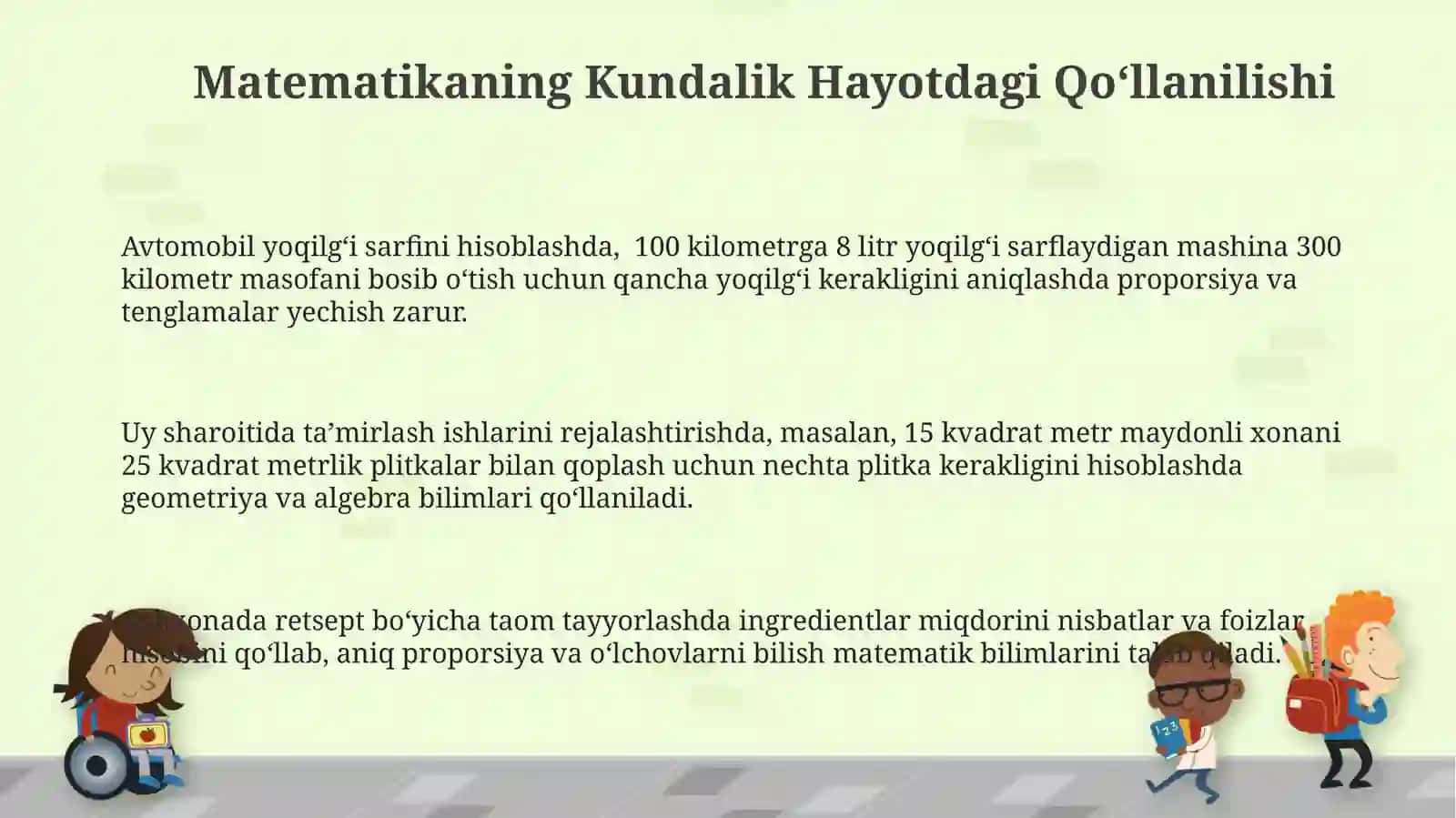 Matematikaning Kundalik Hayotdagi Qo‘llanilishi 3