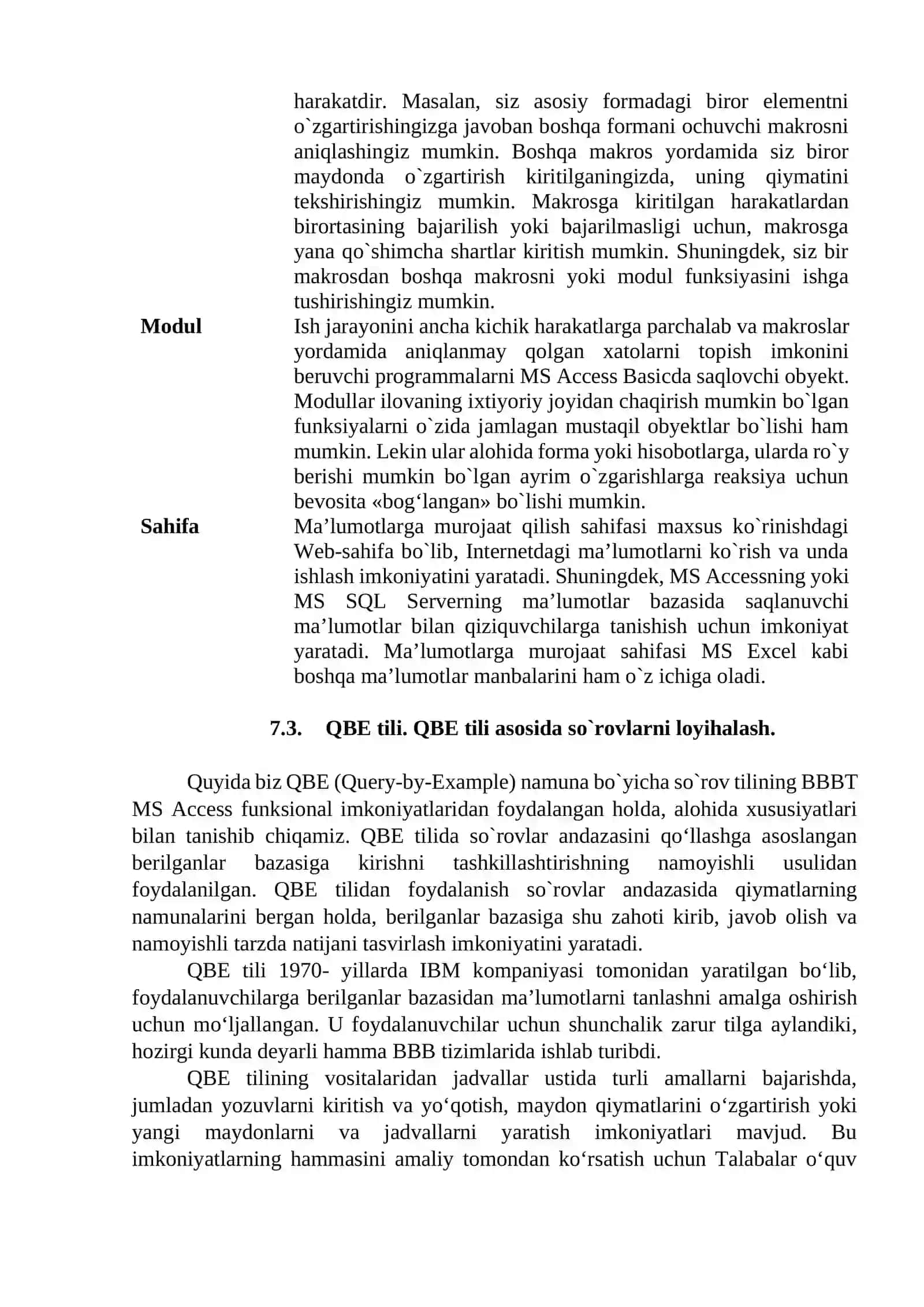 MS Access ilovasi 3