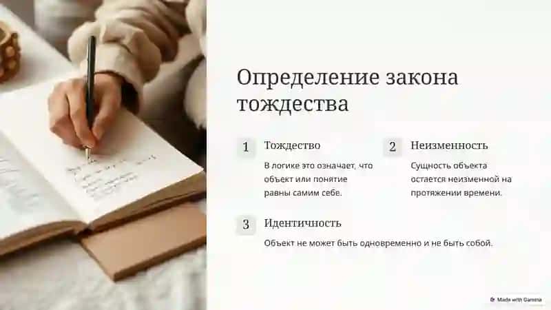 Закон Тождества 3