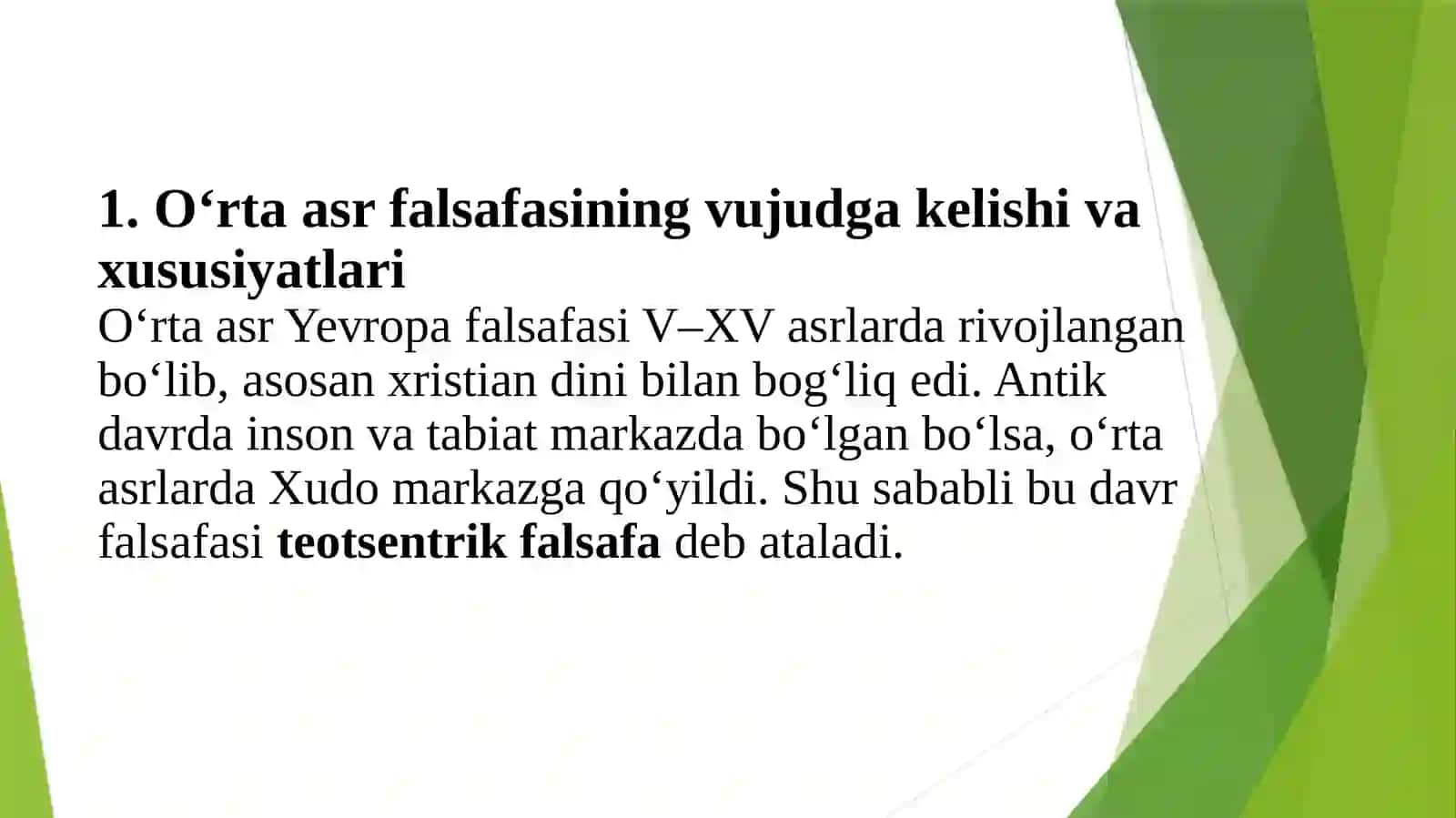O'rta asrlar Yevropa falsafasi 3