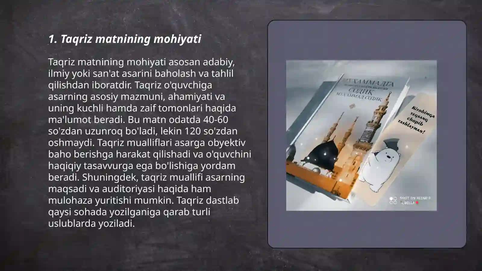 Taqriz matni 3