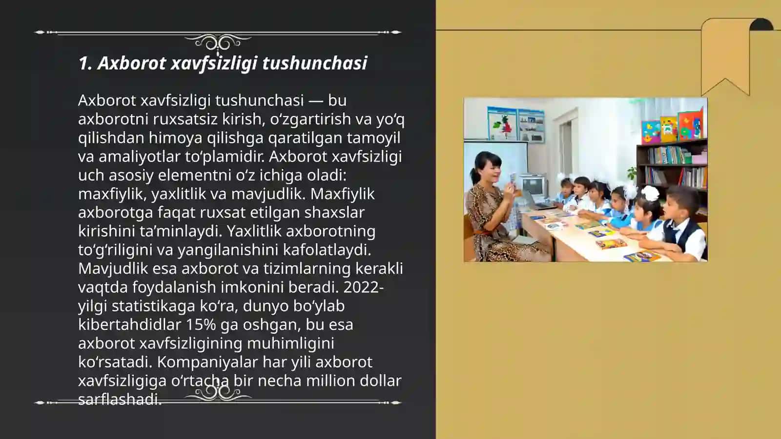 Oʻzbekiston axborot xavsizligining manaviy va huquqiy asoslari huquqiy xujjatlardagi ifodasi 3
